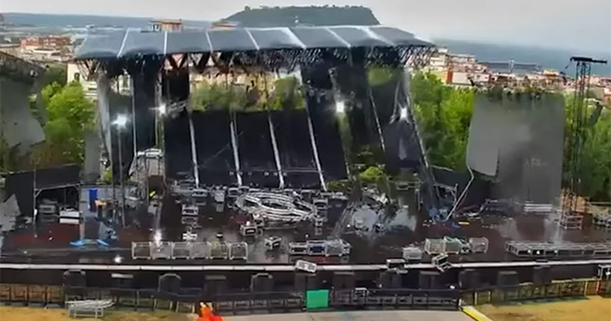 Main stage collapses at Naples’ Alien Sound Festival