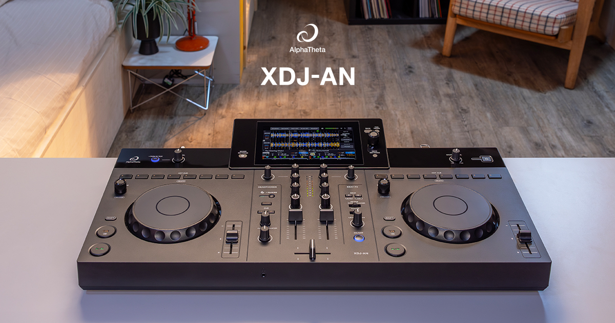 AlphaTheta Introduces the New 2-Channel All-In-One System, XDJ-AN
