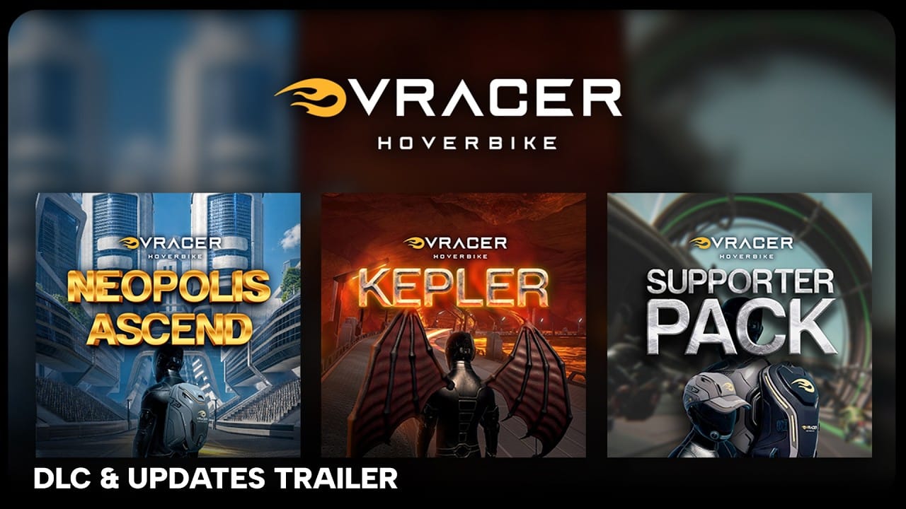 VRacer Hoverbike Launches New Tracks & Supporter DLC Packs