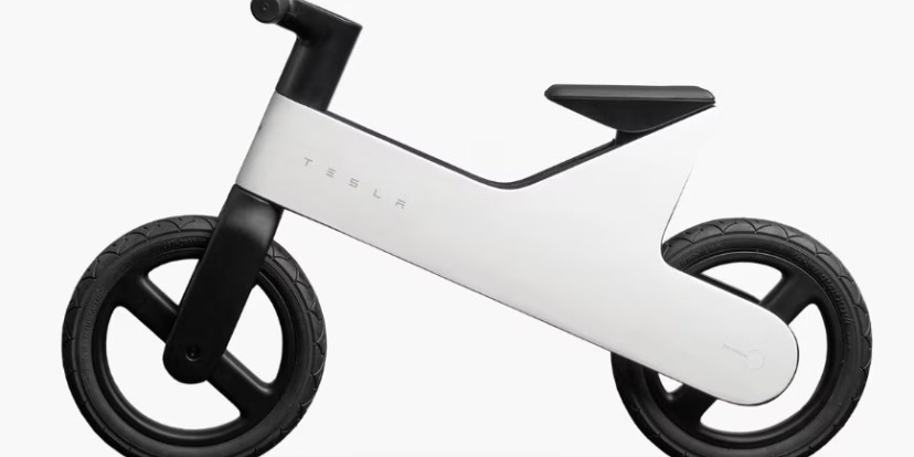 Tesla launched an overpriced balance bike for toddlers and it already sold out