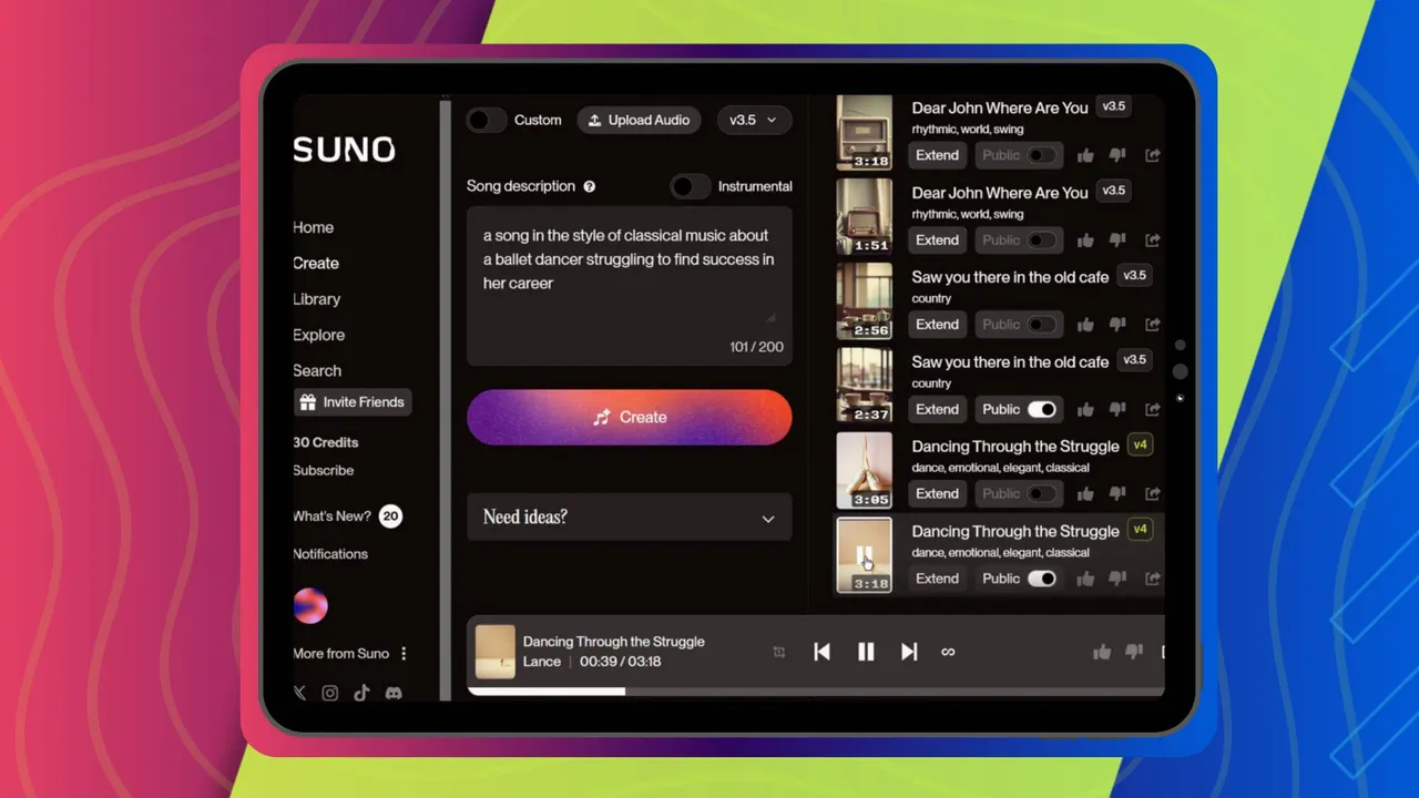 AI Music Generator Suno Used Millions of Songs From Youtube and Deezer