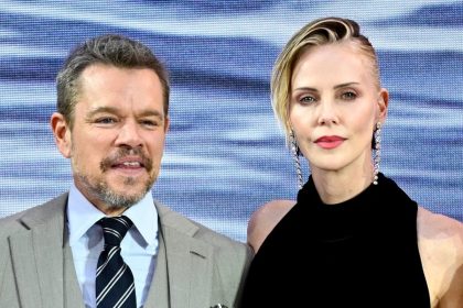 Charlize Theron admits she couldn’t stop staring at Matt Damon’s body after The Odyssey transformation