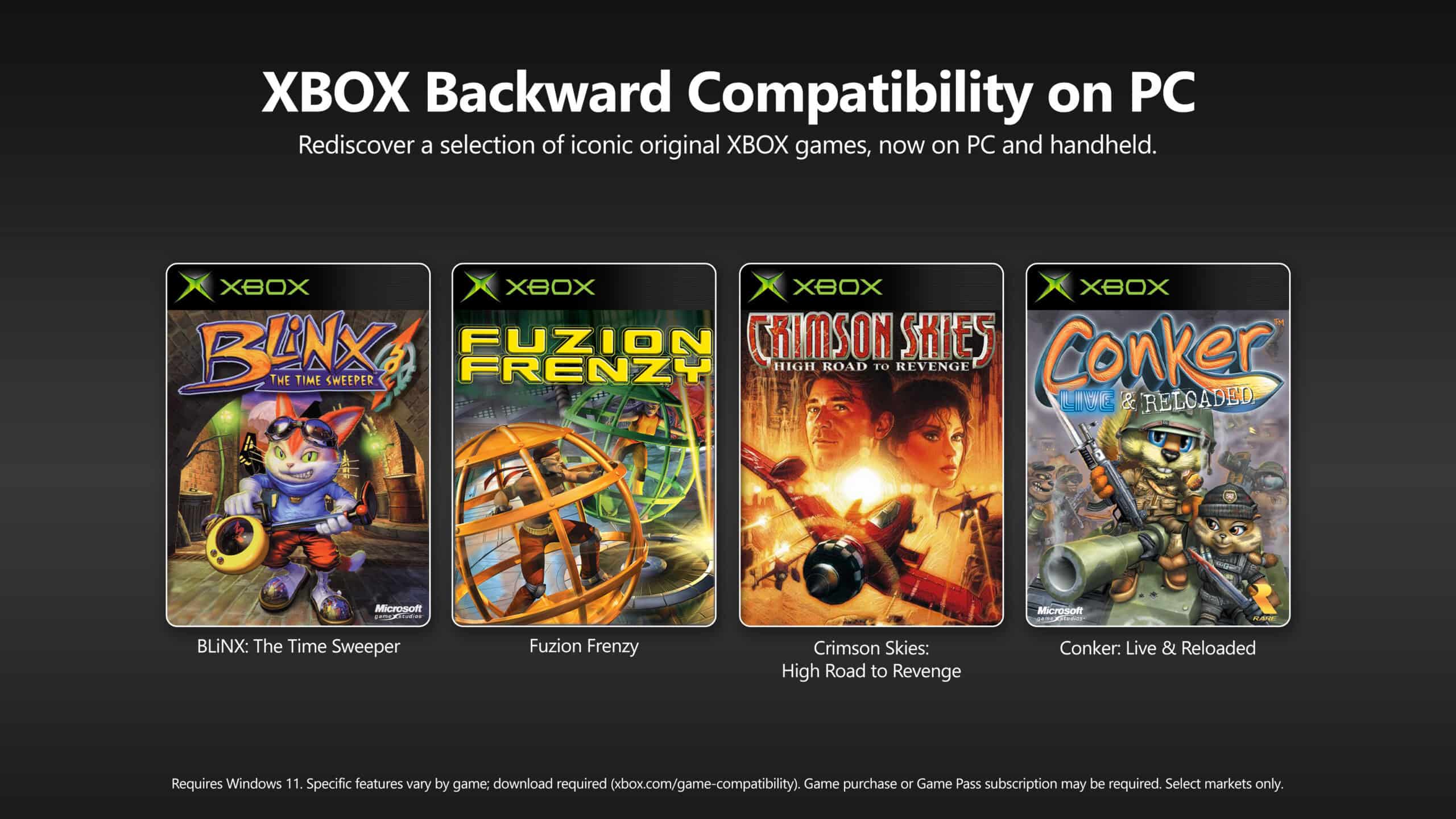 Microsoft Launches XBOX Backward Compatibilty On PC, Bringing Back BLiNX: The Time Sweeper, Conker, And More