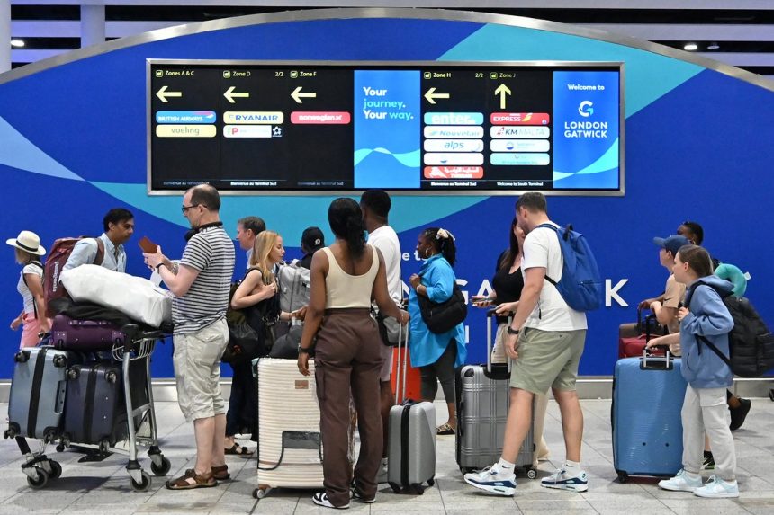 Gatwick Airport suffers major water shortage as travellers unable to flush toilets