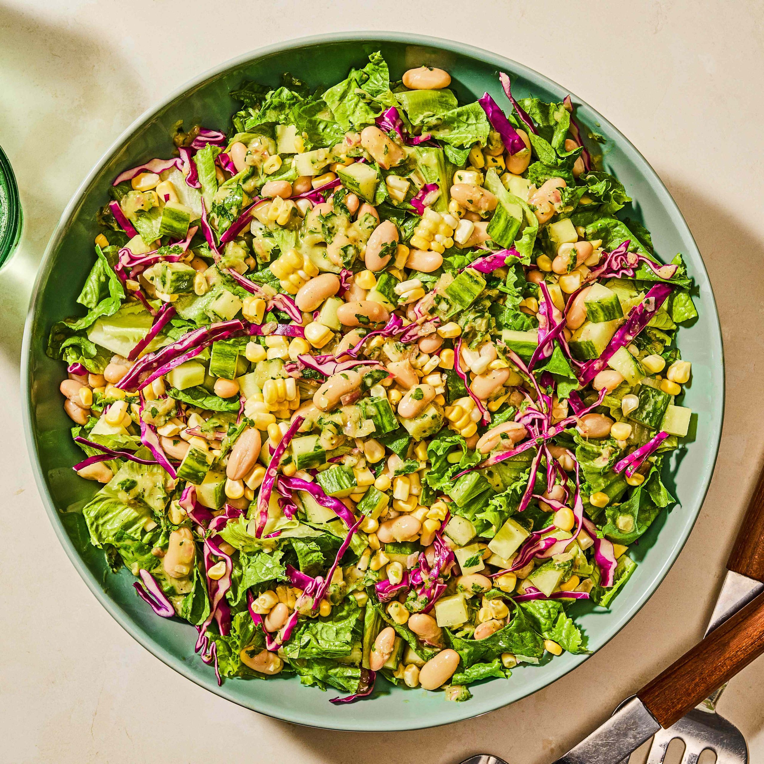 High-Fiber Cucumber, Corn & White Bean Salad