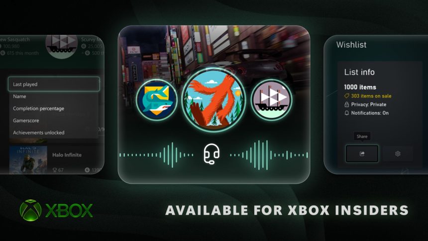 Xbox Testing Voice Chat Capture, Achievement Sorting Options, and More in Latest Insider Update