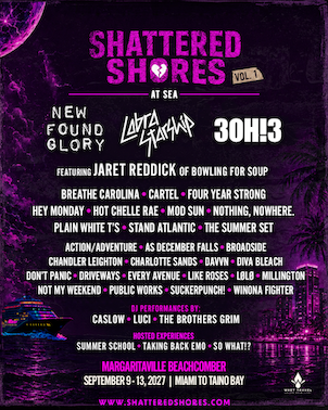 3OH!3, New Found Glory Headline New Shattered Shores Cruise