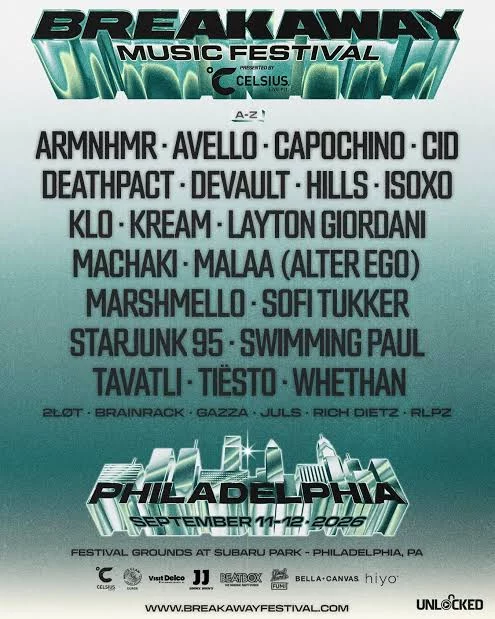 Breakaway Philadelphia returns to Subaru Park with Tiësto, Marshmello, ISOxo, and SOFI TUKKER