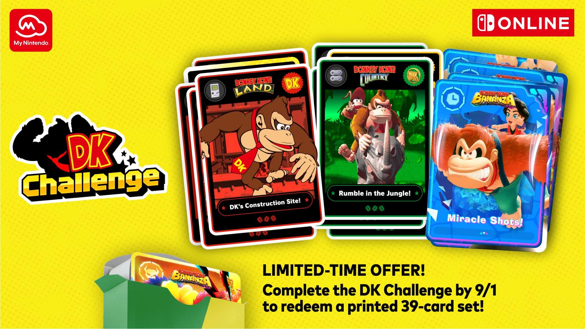 Nintendo Makes Achievements Real With A Card Set You Can Earn If You Complete All DK Challenges On Switch 2