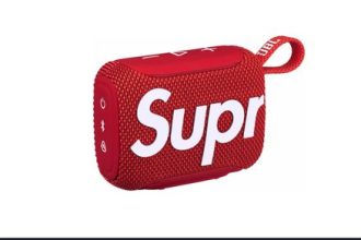 Supreme put its box logo on JBL’s tiny speakers, because just red wasn’t enough