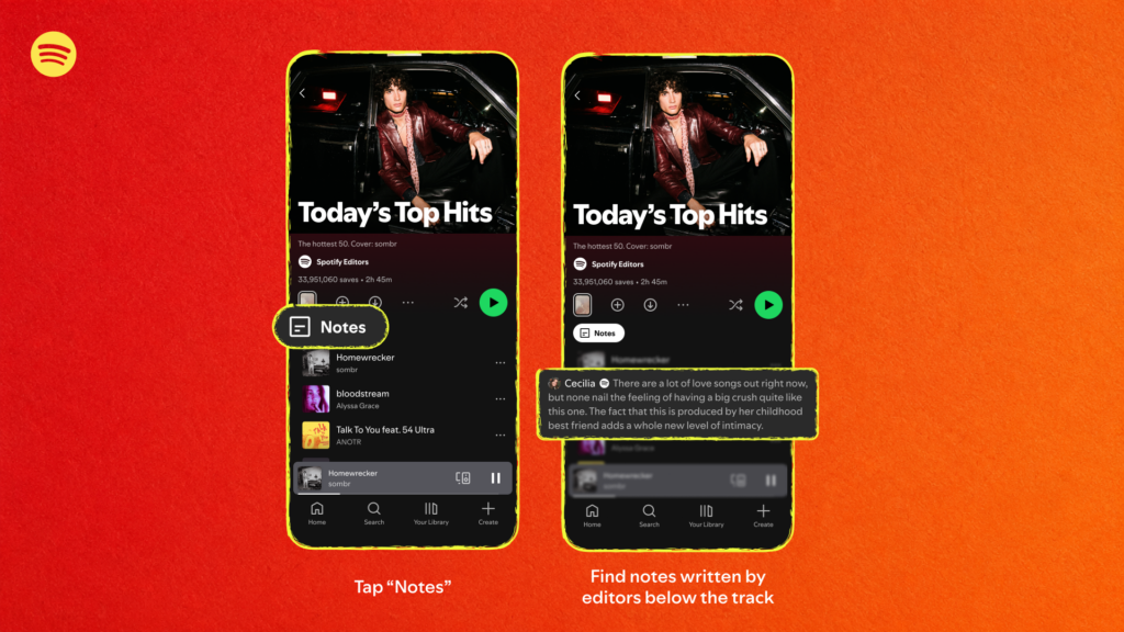 Spotify Introduces Playlist Notes and Public Editor Profiles