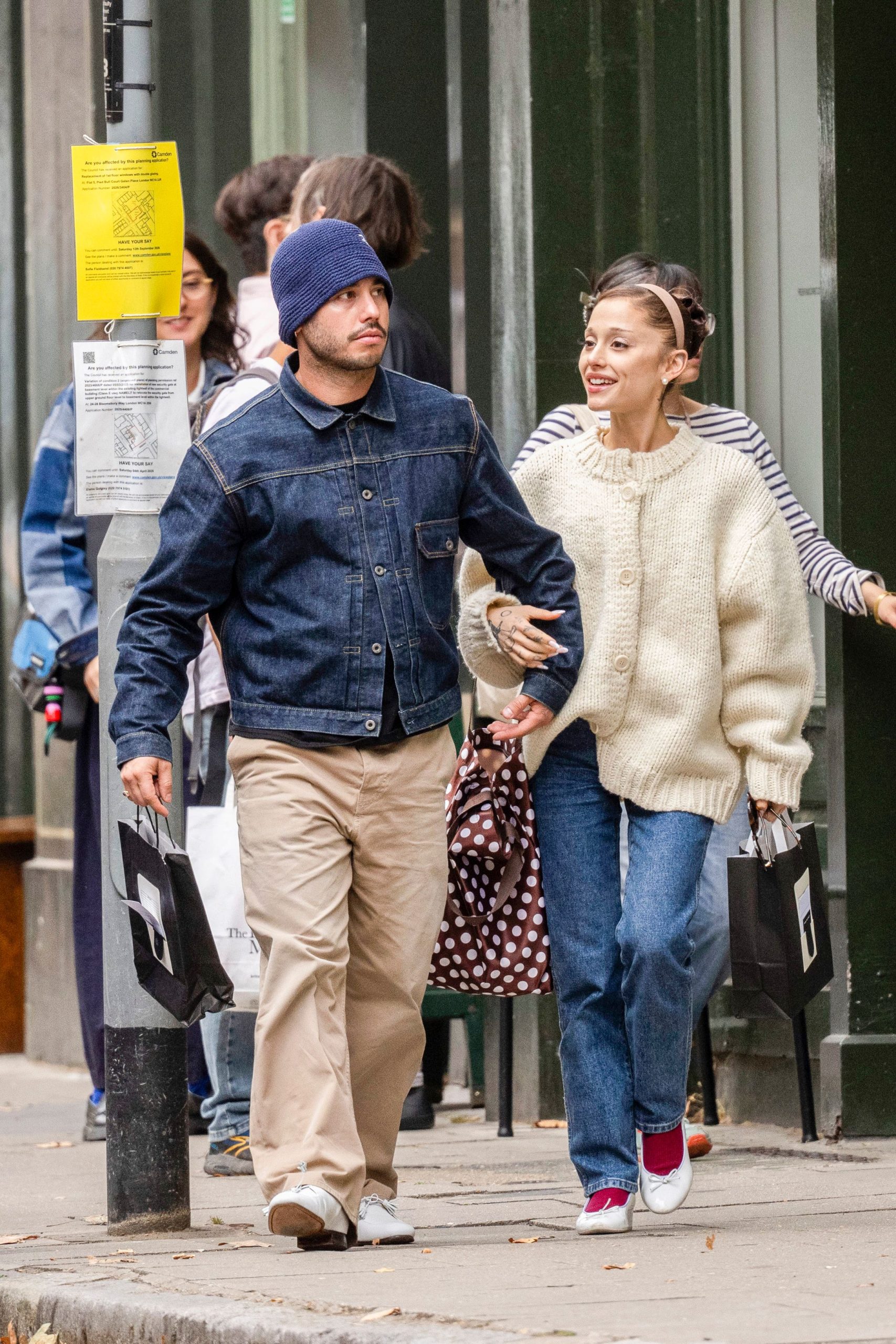 Ariana Grande and Ricky Álvarez Layer up for an Even Harder Launch in London