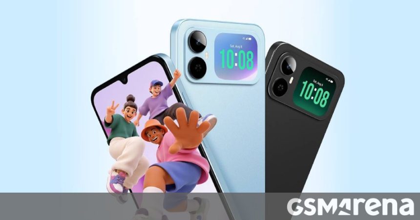 The Honor Play20A has a massive 6.9″ display, and a second one on the back