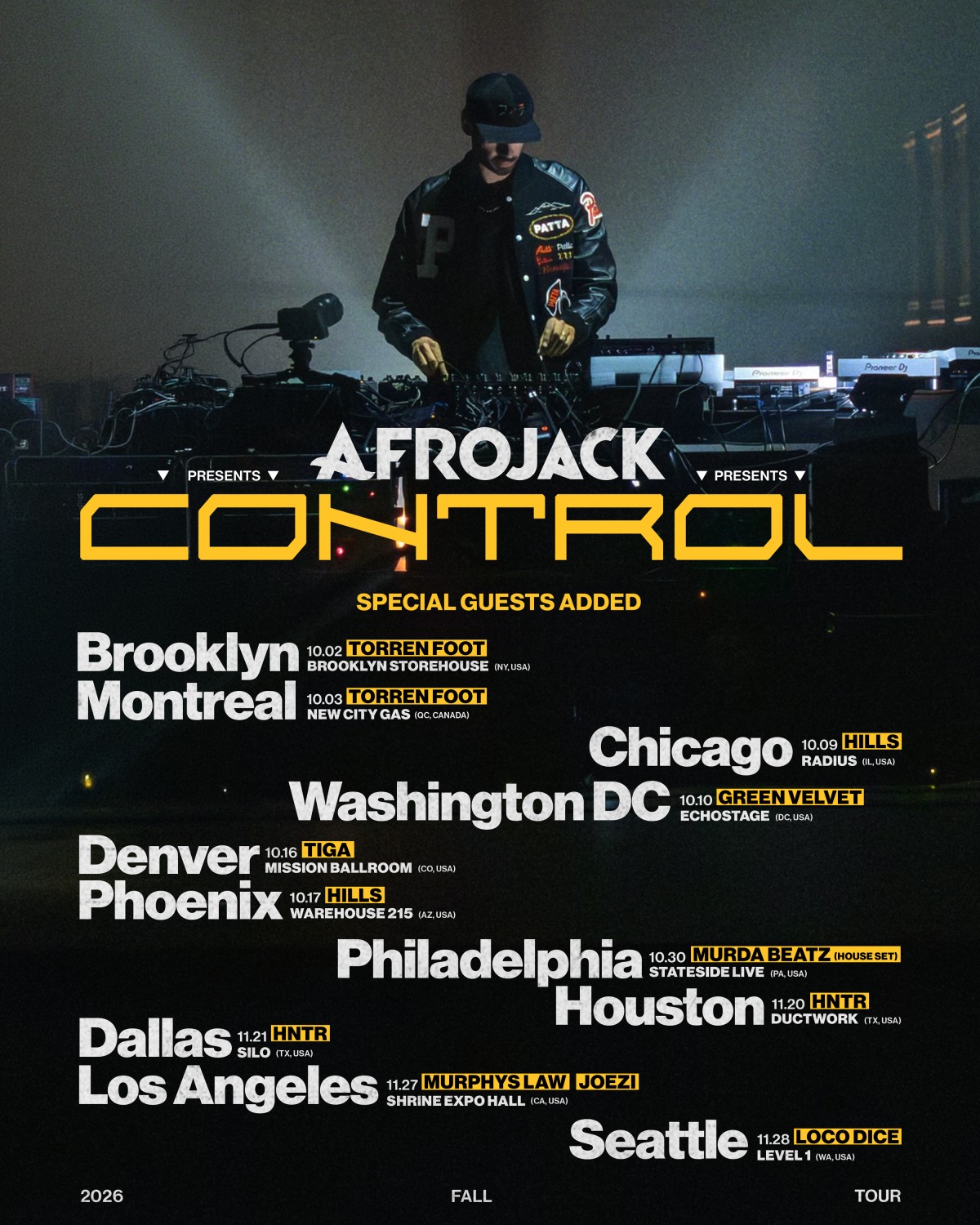 Afrojack Adds Green Velvet, Loco Dice, Tiga to CONTROL Tour