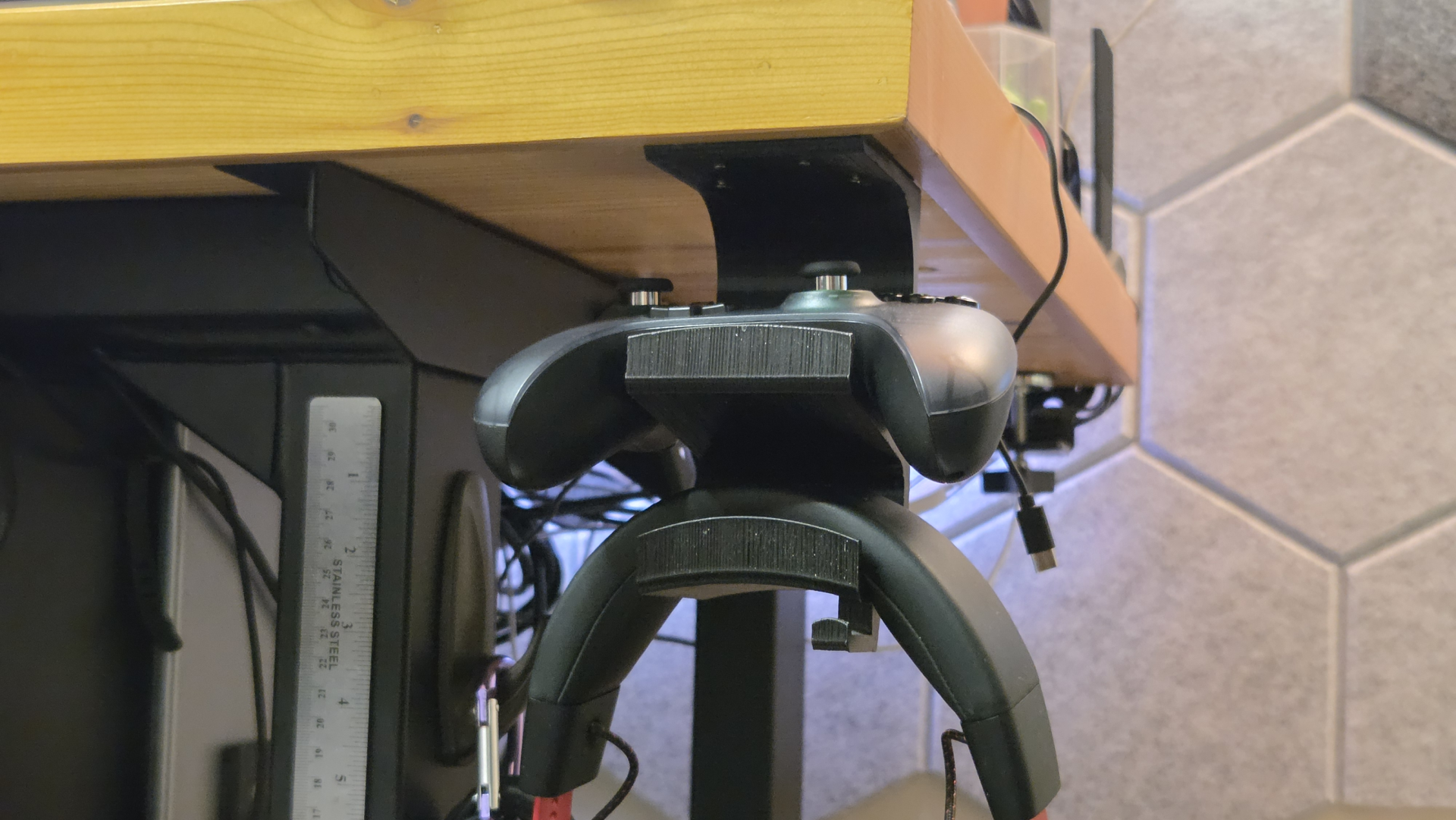 5 cool things I screwed to the bottom of my PC desk