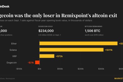 Dogecoin becomes only losing bet for Japan-listed firm as it sells altcoins for bitcoin