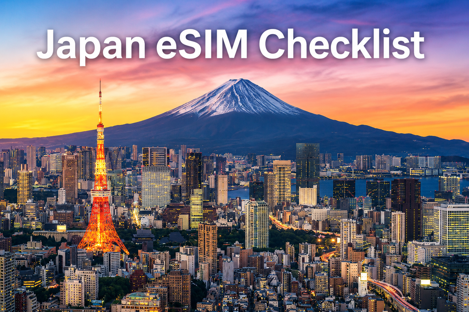 Japan eSIM checklist: Everything you need to know before you fly to Japan