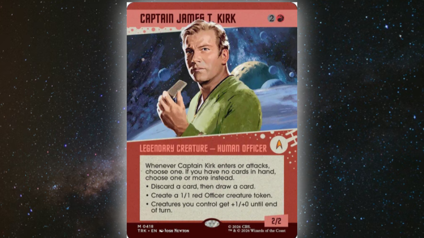 Brandon Sanderson Praises the Upcoming MTG Star Trek Set for a ‘Perfect Kirk’ Card
