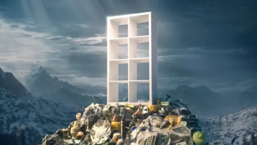 Matt Berry is now a sentient Ikea shelf in Skyrim