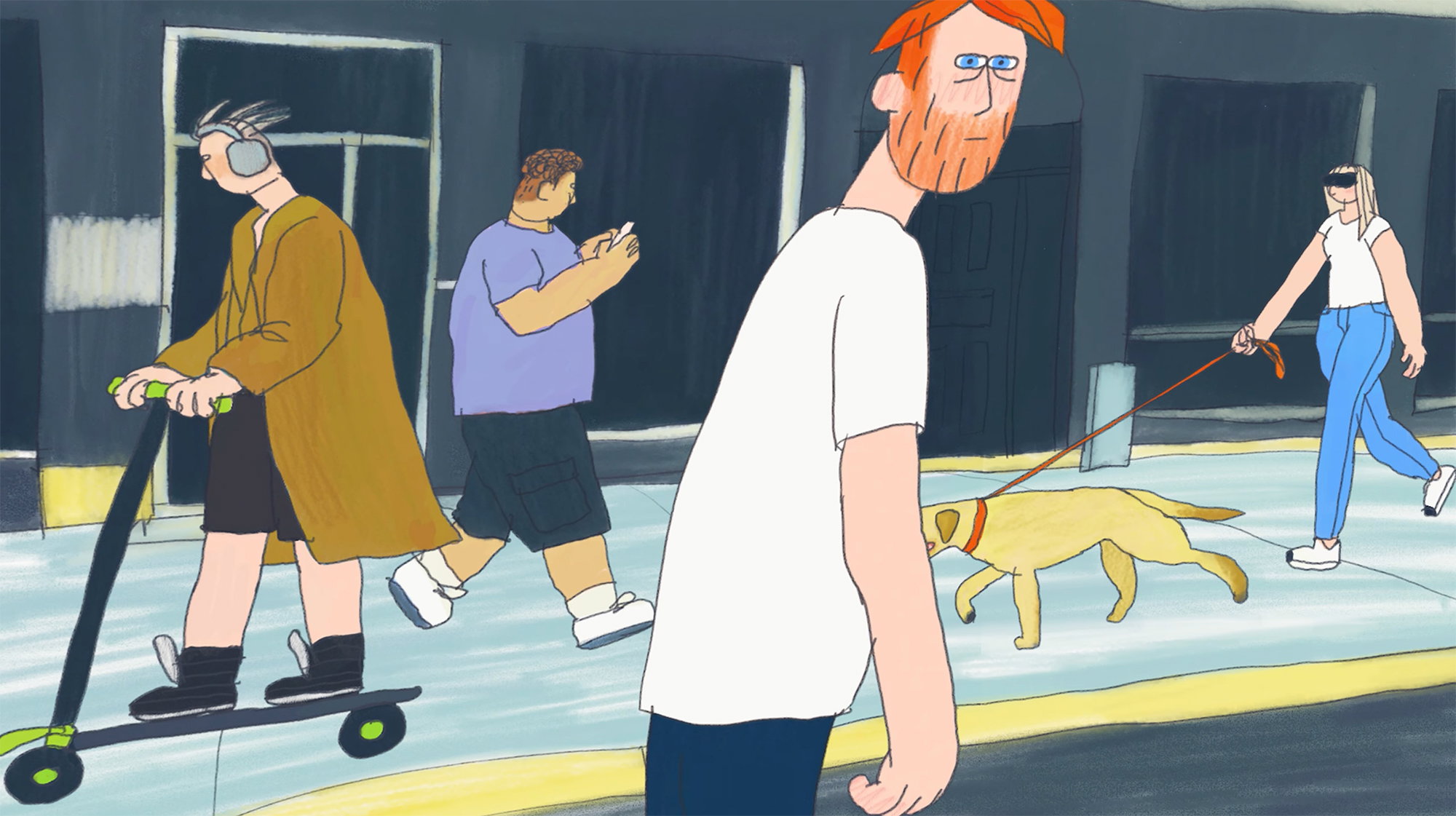 Watch: Nata Metlukh’s ‘Off-Time’ Hand-Drawn Animated Short Film