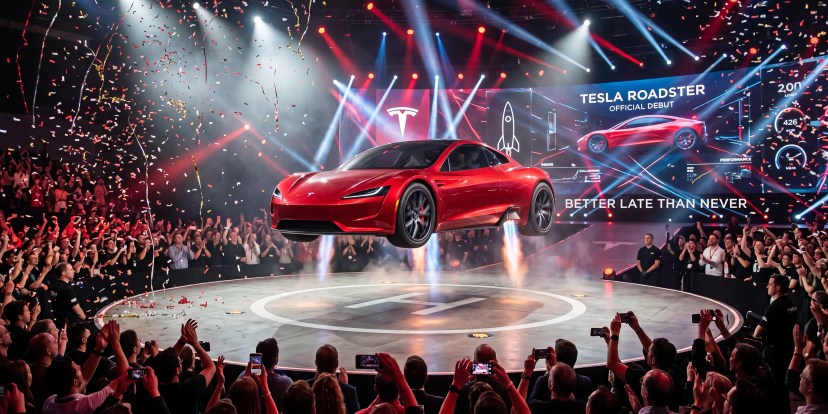 Tesla Roadster is finally coming – will it fly?