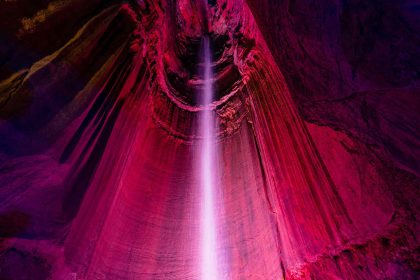 The Tallest Underground Waterfall You Can Visit in the U.S. Is Hidden Over 1,000 Feet Beneath a Tennessee Mountain Peak