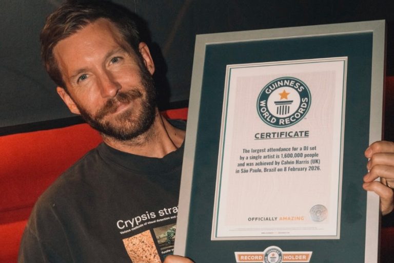 Calvin Harris sets Guinness World Record for biggest-ever crowd at a DJ set
