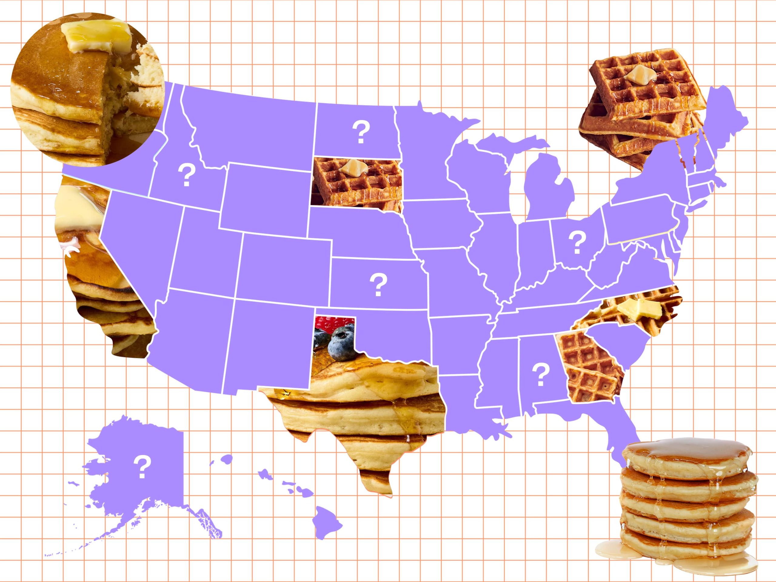 Mapped: Is Your State’s Most Popular Breakfast Pancakes or Waffles?