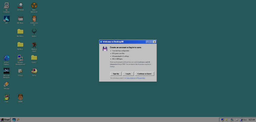 Relive the glory days of Windows 98 right in your browser