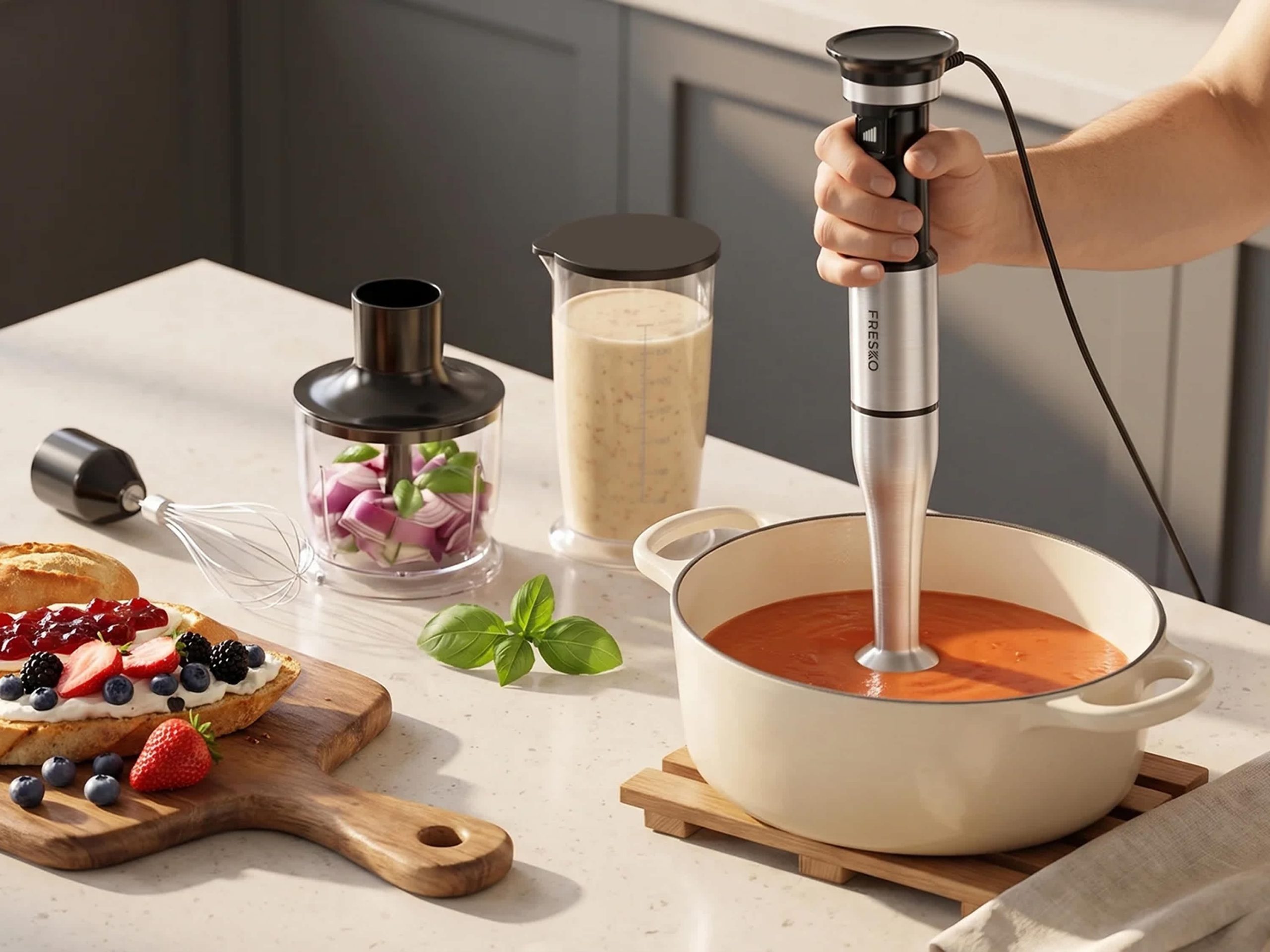 This Editor-Approved Immersion Blender Makes Soup With “Zero Splash” (and It’s on Sale for Only $28!)