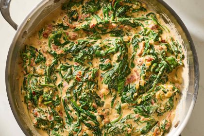 Tuscan Creamed Spinach