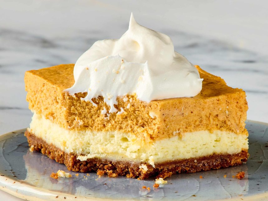 Pumpkin Cheesecake Bars