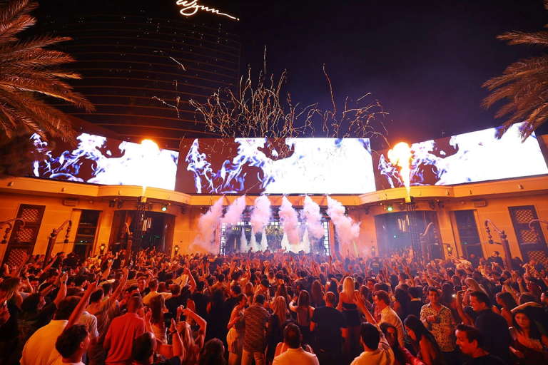 The Chainsmokers Return to Encore Beach at Night
