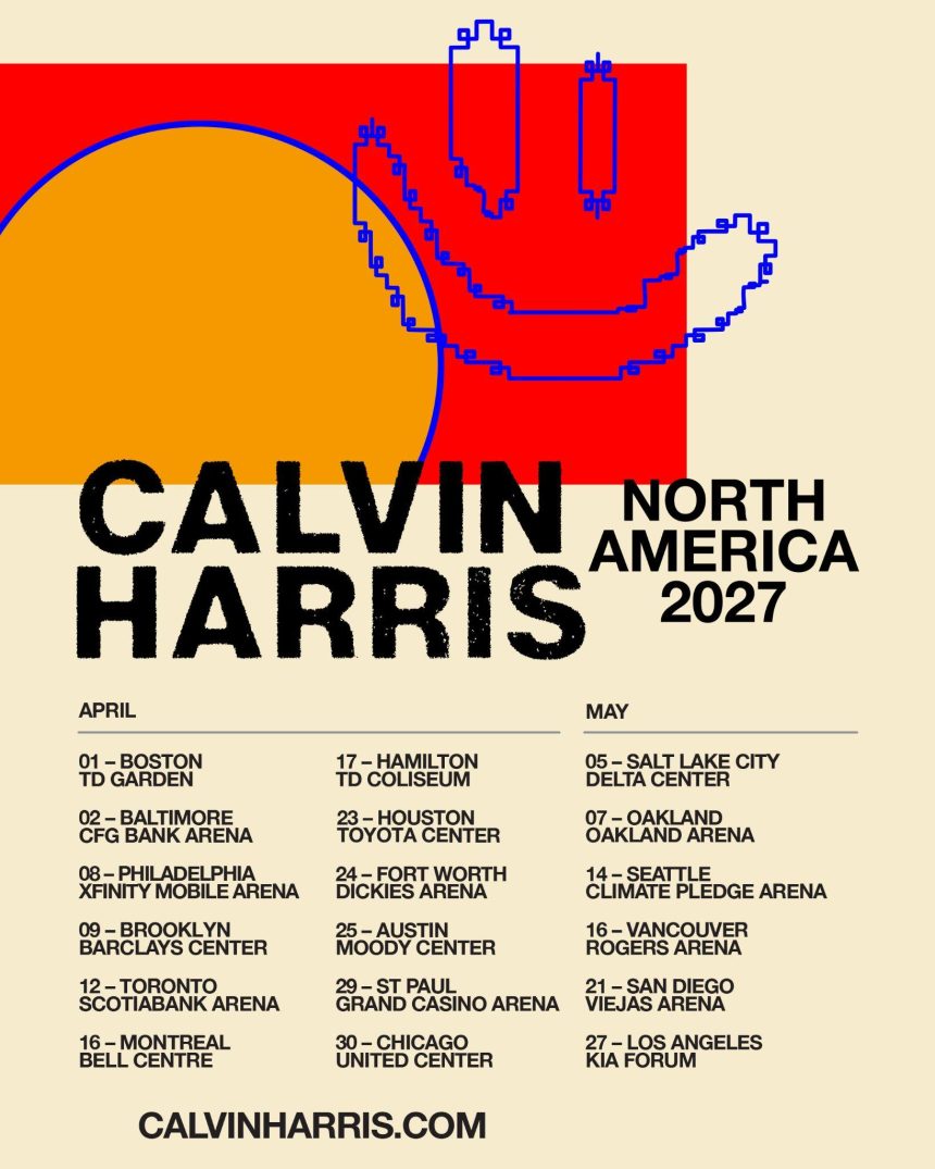 Calvin Harris Announces First North American Arena Tour