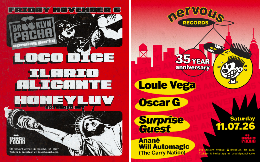 Brooklyn Pacha Opens with Loco Dice and Nervous Records’ 35th Anniversary Party