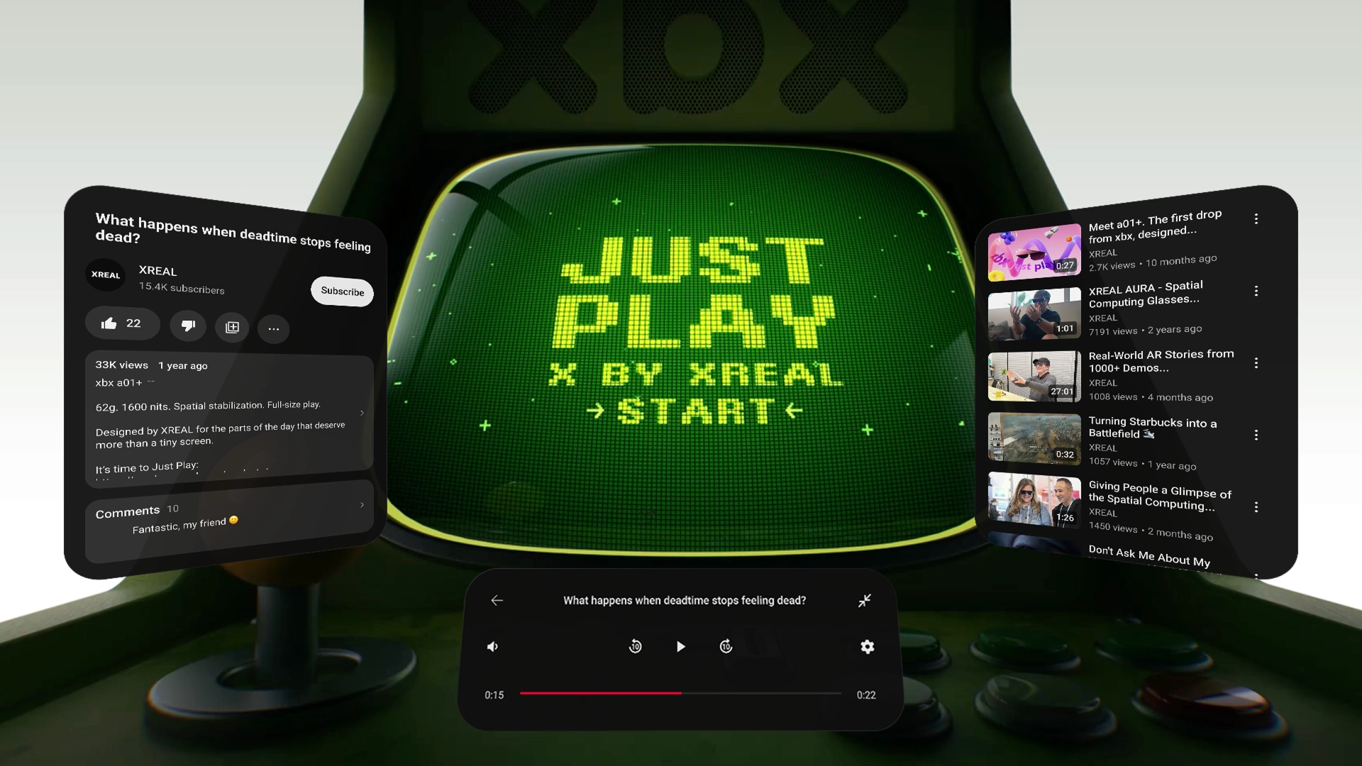 Xreal’s Aura fits 1920×1200 per eye and 1050 nits into 95g of glasses