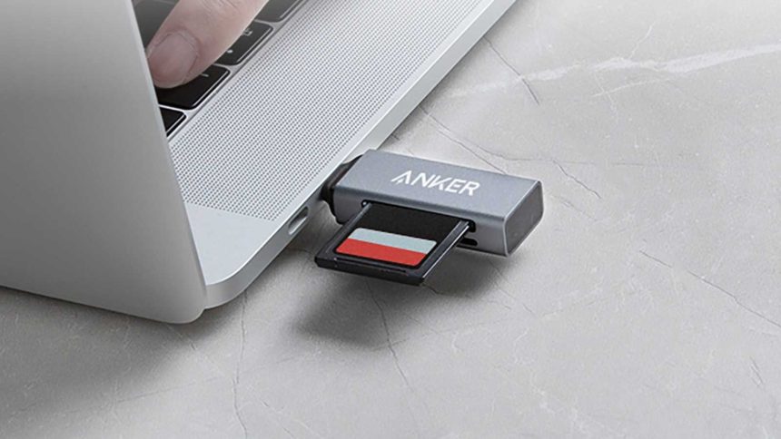 Your laptop lacks an SD slot? This $10 Anker USB-C reader fixes that