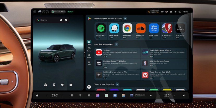 XPeng promises a new in-car app experience powered by Google Play