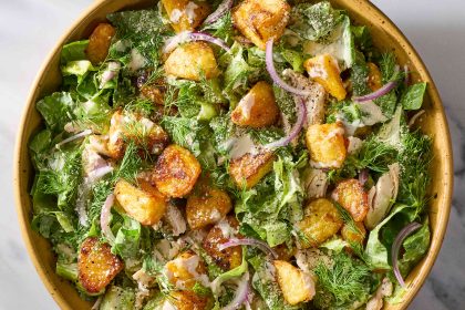 Crispy Potato Caesar Salad