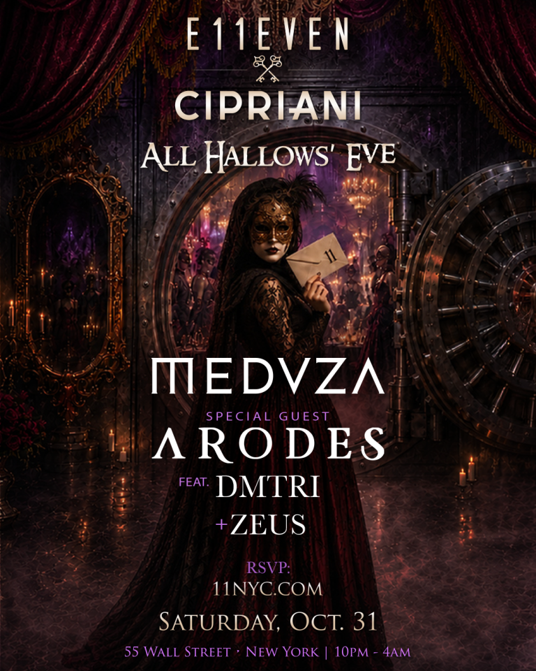 MEDUZA to Headline E11EVEN x Cipriani NYC Halloween Party