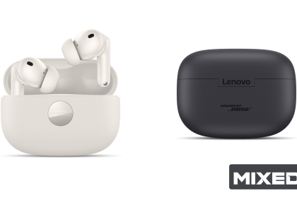 Exclusive: Lenovo Yoga PC Edition Gen 2 earbuds pictured with Sound by Bose branding