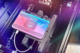 The iPhone Duo Is Now in Our Custom-Made Foldable Phone Test Machine. Will It Beat the Galaxy Z Fold 8?