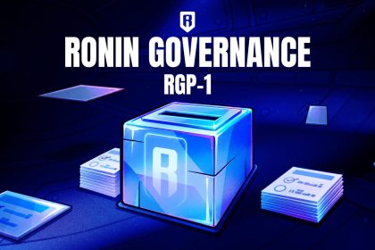 Ronin opens community governance with treasury liquidity plan