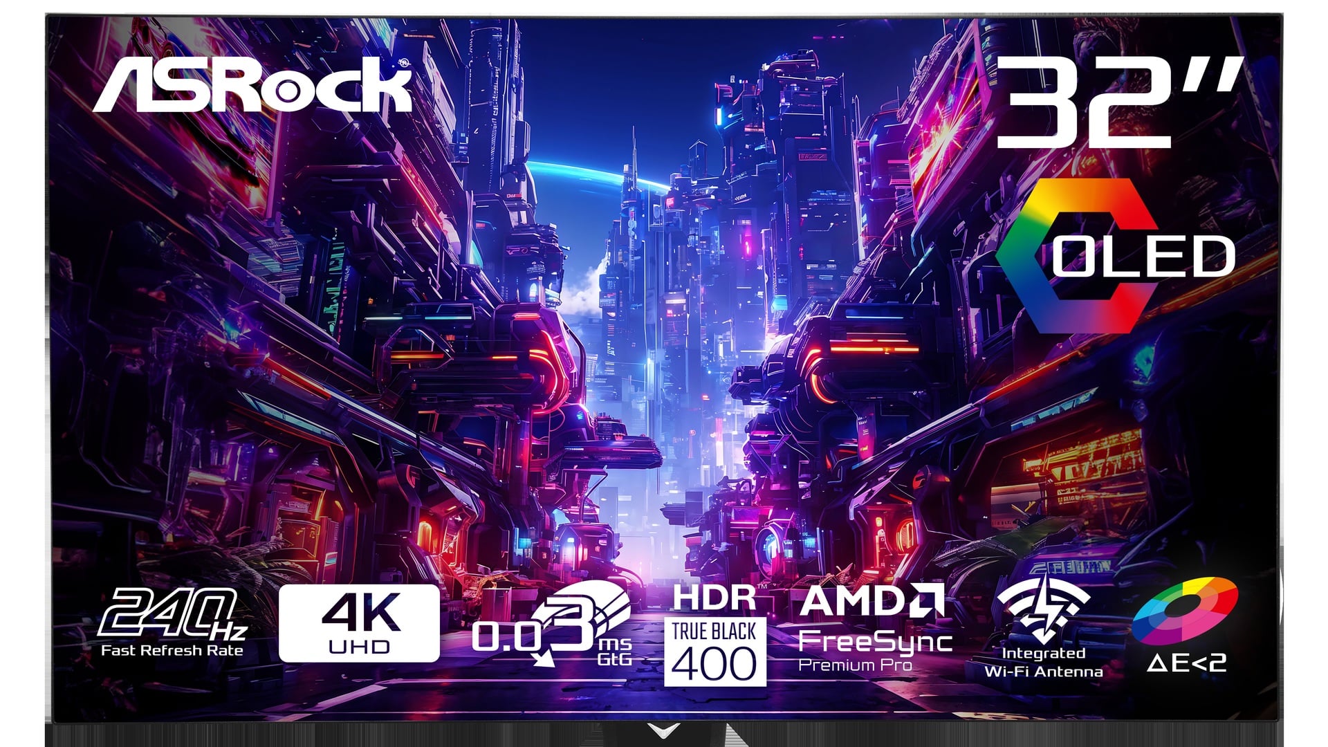 ASRock’s 32-inch OLED gaming monitor is $596 with 4K 240Hz and a 480Hz mode